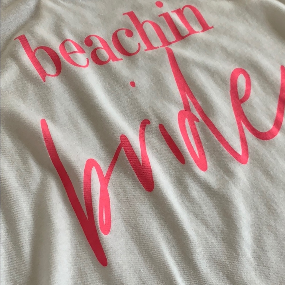 Beachin Bride white tank top - Picture 4 of 7
